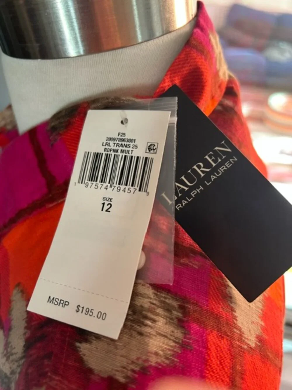 Ralph Lauren Rose Print Dress - Picture 2 of 3